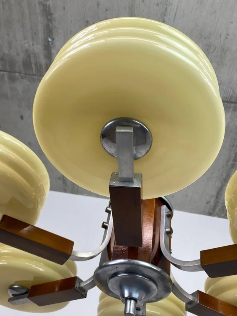 Pamono Large Art Deco Chandelier, 1930s> Ceiling Lights