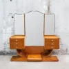 Pamono Large Art Deco French Dressing Table in Gilt Birch Root, 1920s> Dressing Tables