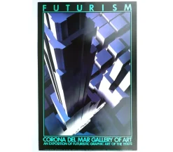 Sale Pamono Large Art Deco Style Architecture Poster, 1980s