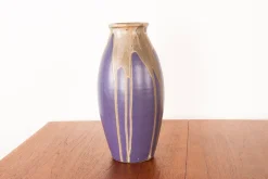 Outlet Pamono Large Art Deco Vase in Purple Glazed Ceramic by Léon Pointu fo Grès de Puisaye, 1920s