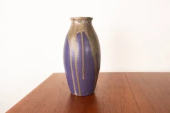 Outlet Pamono Large Art Deco Vase in Purple Glazed Ceramic by Léon Pointu fo Grès de Puisaye, 1920s