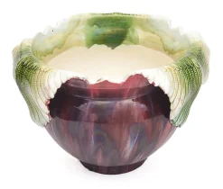 Pamono Large Art Nouveau Majolica Planter, 1890s><noscript><img width=