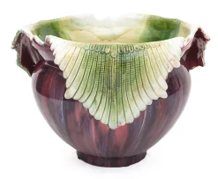 Pamono Large Art Nouveau Majolica Planter, 1890s><noscript><img width=