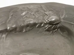 Best Pamono Large Art Nouveau Museum Fish Plate by Hugo Leven for Kayserzinn, 1900s
