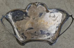 Pamono Large Art Nouveau Silver Plated Waiters Serving Tray from WMF, Germany, 1890s> Trays