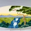 Clearance Pamono Large Art Nouveau Tile by Carl Sigmund Luber for Johann von Schwarz, 1896-1906