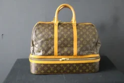 Pamono Large Bag with Double Compartments from Louis Vuitton, 1970s> Trunks Crates & Baskets