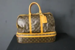 Pamono Large Bag with Double Compartments from Louis Vuitton, 1970s><noscript><img width=