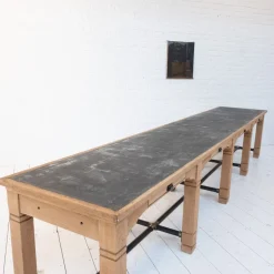 Pamono Large Banque De France Sorting Table, 1920><noscript><img width=
