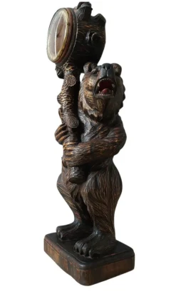 Pamono Large Black Forest Bear Clock, 1955><noscript><img width=