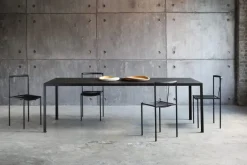 Outlet Pamono Large Black Linoleum TAVOLO Dining Table by Maurizio Peregalli for Zeus