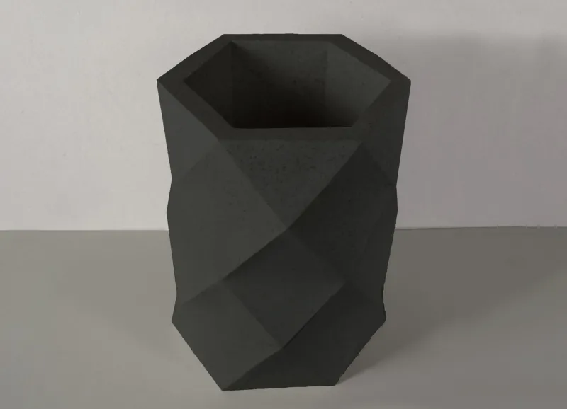 Pamono Large Black Tea Planter by Dust London> Decorative Objects