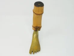 Pamono Large Brass and Bamboo Corkscrew by Carl Auböck for Werkstätte Carl Auböck, 1950s><noscript><img width=