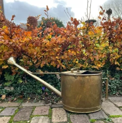 Pamono Large Brass Garden Watering Can, 1930s><noscript><img width=
