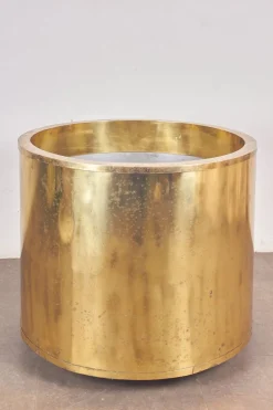 Pamono Large Brass Planter, 1970s><noscript><img width=