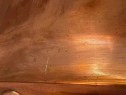 Pamono Large British Georgian Style Curved Copper Fireplace Hood with Wall Hanging Mount, 1970s> Fireplaces And Mantels