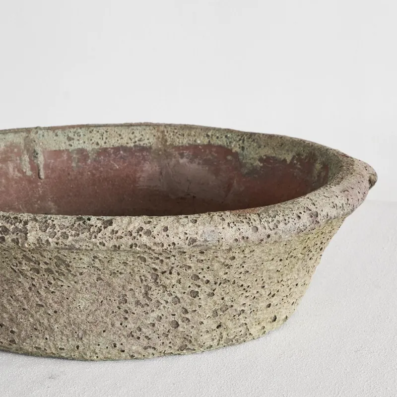 Pamono Large Brutalist Lava Glazed Planter, 1950s-1960s> Planters And Jardiniere