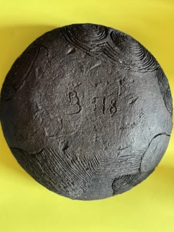 Pamono Large Brutalist Stoneware Bowl by Birte Beck Omme, Denmark, 1970s><noscript><img width=