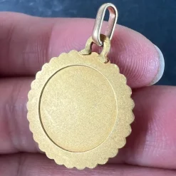 Sale Pamono Large Cancer Zodiac Starsign 18k Yellow Gold Charm Pendant, 1920s