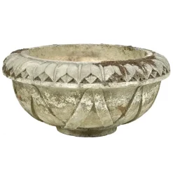 Pamono Large Carved Stone Basin