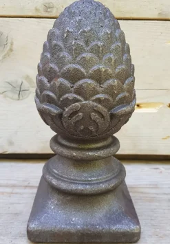 Pamono Large Cast Iron Pine Cone Post Head Architectural Ornament> Garden Accessories