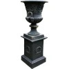Pamono Large Cast Iron Urn, 1920> Garden Accessories