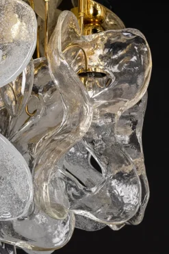 Pamono Large Catena Ceiling Light in Murano Glass from Kalmar, Austria, 1960s><noscript><img width=