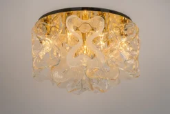Pamono Large Catena Ceiling Light in Murano Glass from Kalmar, Austria, 1960s><noscript><img width=