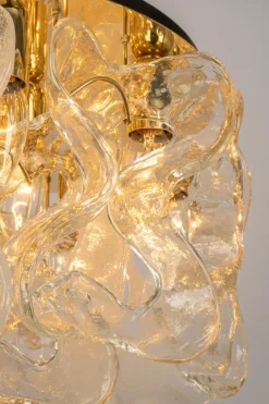Pamono Large Catena Ceiling Light in Murano Glass from Kalmar, Austria, 1960s><noscript><img width=