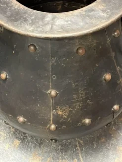 Pamono Large Cauldron Shaped Metal Planter><noscript><img width=