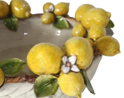 Sale Pamono Large Centerpiece with Lemons in Ceramic by Ceramiche Ceccarelli