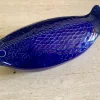 Pamono Large Ceramic Blue Fish from Environmental Ceramics, Inc., San Francisco, 1966> Serving Dishes