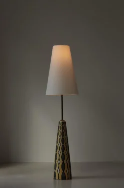 Pamono Large Ceramic Floor Lamp by Rigmor Nielsen, 1960s><noscript><img width=