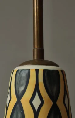 Pamono Large Ceramic Floor Lamp by Rigmor Nielsen, 1960s><noscript><img width=