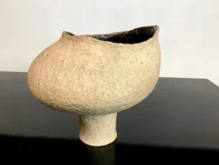 Pamono Large Ceramic German Art Pottery Vase, 1966