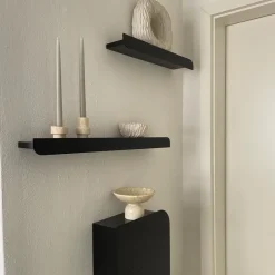Best Pamono Large Cielo Wall Shelf in Black by Woodendot