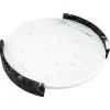 Hot Pamono Large Circular Triptych Tray in White Carrara Marble