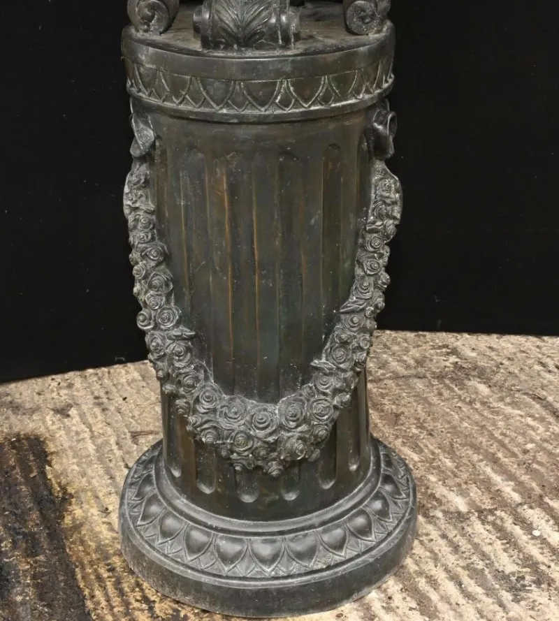 Pamono Large Classical Italian Bronze Bird Fountain Statue> Garden Accessories
