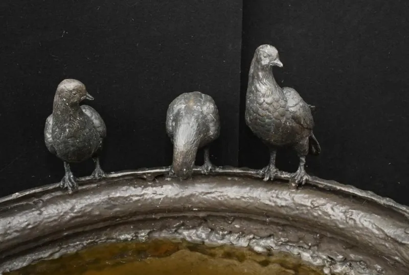 Pamono Large Classical Italian Bronze Bird Fountain Statue> Garden Accessories