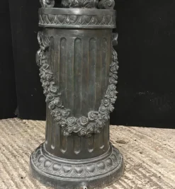 Pamono Large Classical Italian Bronze Bird Fountain Statue><noscript><img width=