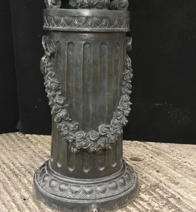 Pamono Large Classical Italian Bronze Bird Fountain Statue> Garden Accessories