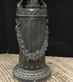 Pamono Large Classical Italian Bronze Bird Fountain Statue><noscript><img width=