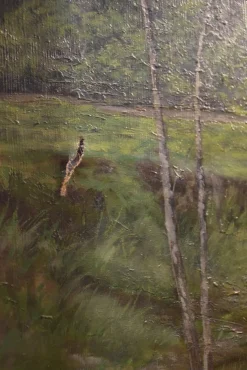 Pamono Large Countryside Landscape, 19th Century, Painting on Canvas, Framed> Classical
