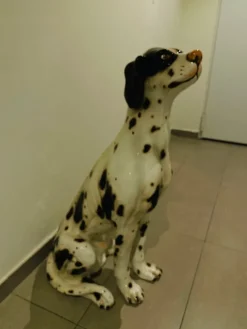 Pamono Large Dalmatian Dog Statue from Bassano, Italy, 1970s><noscript><img width=