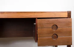 New Pamono Large Danish Executive Desk in Rosewood by Christian Linneberg, 1960