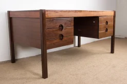 New Pamono Large Danish Executive Desk in Rosewood by Christian Linneberg, 1960