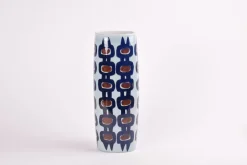Pamono Large Danish Modern Tenera Vase with Hand-Painted Decor by Inge-Lise Koefoed for Royal Copenhagen, 1990s> Vases