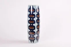 Pamono Large Danish Modern Tenera Vase with Hand-Painted Decor by Inge-Lise Koefoed for Royal Copenhagen, 1990s><noscript><img width=
