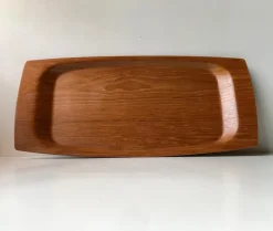 Pamono Large Danish Teak Serving Tray from Langva, 1960s><noscript><img width=