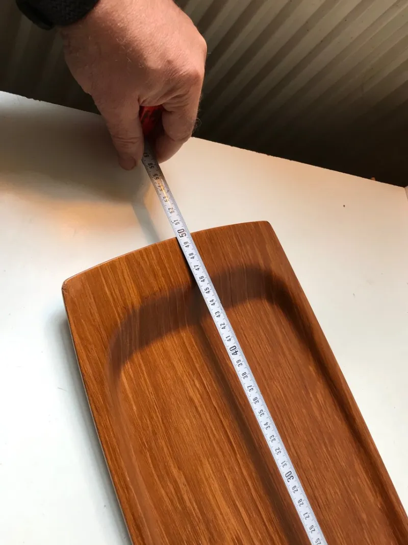 Pamono Large Danish Teak Serving Tray from Langva, 1960s> Trays